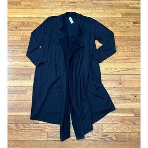 Cacique Plus Size 18/20 Black Open Front Cardigan Sweater NWT $69.95